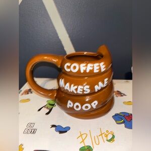 Coffee makes me poop mug